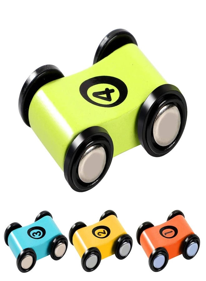 WISHKEY Wooden Ramp Race Track Set for Kids, Multilevel Twister Track Toy Set with Four Cars, Fun Playing Smooth Racing Car Slider Toy for Kids, Multicolor, 3+ Years (Pack of 1) - Image 5